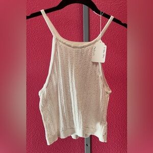 a new day Cream Knit Racerback Tank - Women